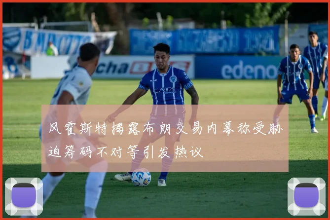 风霍斯特揭露布朗交易内幕称受胁迫筹码不对等引发热议